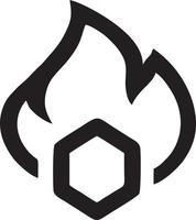 Fire hot icon symbol image vector. Illustration of the danger fire burn image design. EPS 10 vector