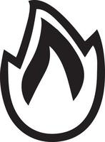 Fire hot icon symbol image vector. Illustration of the danger fire burn image design. EPS 10 vector