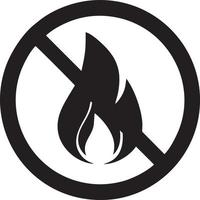 Fire hot icon symbol image vector. Illustration of the danger fire burn image design. EPS 10 vector