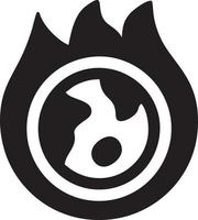 Fire hot icon symbol image vector. Illustration of the danger fire burn image design. EPS 10 vector