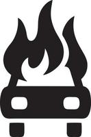 Fire hot icon symbol image vector. Illustration of the danger fire burn image design. EPS 10 vector