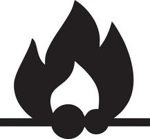 Fire hot icon symbol image vector. Illustration of the danger fire burn image design. EPS 10 vector