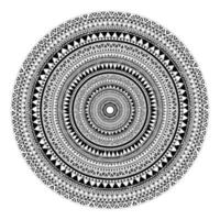 Magic mushroom mandala vector illustration.