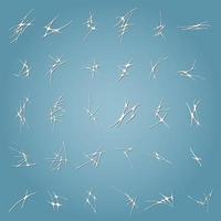 Set of unreadable alien vector hieroglyphs.