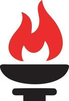 Fire hot icon symbol image vector. Illustration of the danger fire burn image design. EPS 10 vector