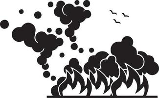 Fire hot icon symbol image vector. Illustration of the danger fire burn image design. EPS 10 vector