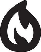 Fire hot icon symbol image vector. Illustration of the danger fire burn image design. EPS 10 vector