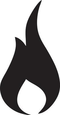 Fire hot icon symbol image vector. Illustration of the danger fire burn image design. EPS 10