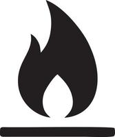 Fire hot icon symbol image vector. Illustration of the danger fire burn image design. EPS 10 vector