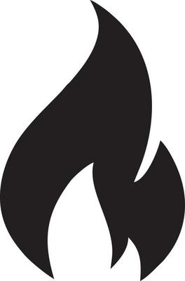 Fire hot icon symbol image vector. Illustration of the danger fire burn image design. EPS 10