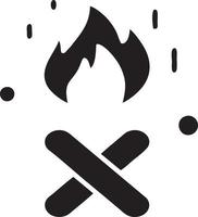 Fire hot icon symbol image vector. Illustration of the danger fire burn image design. EPS 10 vector