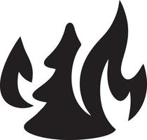 Fire hot icon symbol image vector. Illustration of the danger fire burn image design. EPS 10 vector