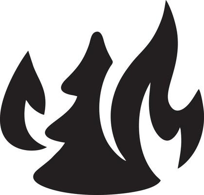 Fire hot icon symbol image vector. Illustration of the danger fire burn image design. EPS 10