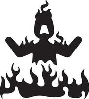 Fire hot icon symbol image vector. Illustration of the danger fire burn image design. EPS 10 vector