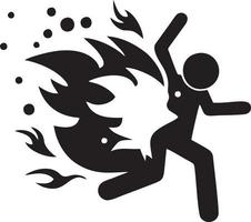 Fire hot icon symbol image vector. Illustration of the danger fire burn image design. EPS 10 vector