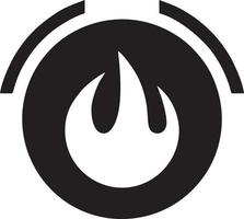 Fire hot icon symbol image vector. Illustration of the danger fire burn image design. EPS 10 vector