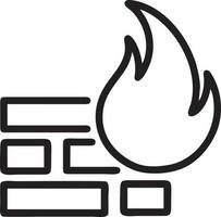 Fire hot icon symbol image vector. Illustration of the danger fire burn image design. EPS 10 vector