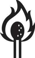 Fire hot icon symbol image vector. Illustration of the danger fire burn image design. EPS 10 vector