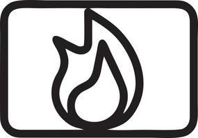 Fire hot icon symbol image vector. Illustration of the danger fire burn image design. EPS 10 vector