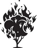 Fire hot icon symbol image vector. Illustration of the danger fire burn image design. EPS 10 vector