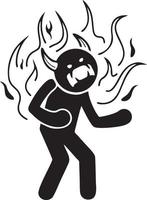 Fire hot icon symbol image vector. Illustration of the danger fire burn image design. EPS 10 vector