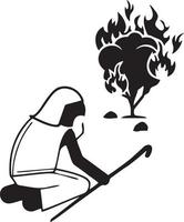 Fire hot icon symbol image vector. Illustration of the danger fire burn image design. EPS 10 vector