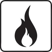 Fire hot icon symbol image vector. Illustration of the danger fire burn image design. EPS 10 vector