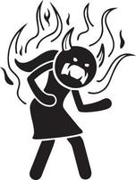 Fire hot icon symbol image vector. Illustration of the danger fire burn image design. EPS 10 vector