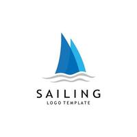 sailboat illustration design vector template