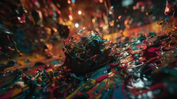 mdma trip colorful abstract splash photo