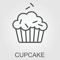 Cake sign icon vector illustration design template