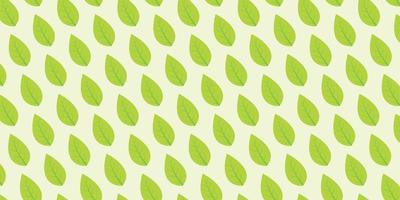 Green leaves pattern background template copy space for landing age, banner, or poster vector