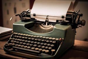 old retro vintage typewriter photo