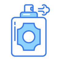 Perfume bottle icon in modern style, fragrance bottle vector in editable style