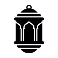 Islamic lantern vector design, portable light icon in modern style