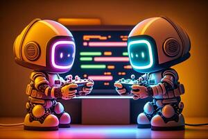 neural network trains robots for new tasks illustration photo
