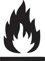 Fire hot icon symbol image vector. Illustration of the danger fire burn image design. EPS 10 vector