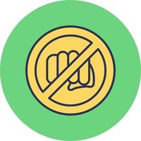 No Assaulting vector icon