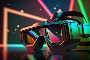 futuristic virtual reality vr glasses illustration photo