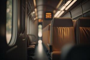 empty bus seat, travel excursion photo