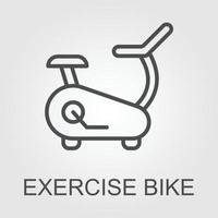 Exercise bike icon design illustration template vector