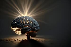 light beam brain receives knowledge photo