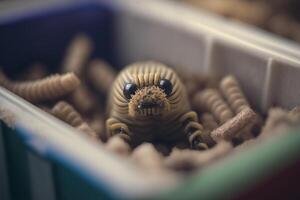 funny maggots for fishing photo