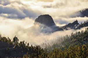 Scenic mountain landscape photo