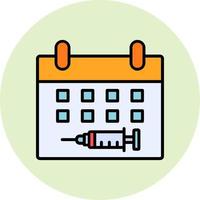 Vaccination Date vector icon