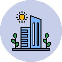 Green City vector icon