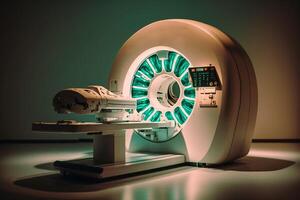 mri máquina en hospital generativo ai foto