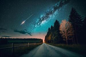 beautiful night star sky photo