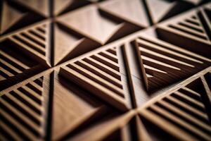 wooden rhombus abstract texture background photo