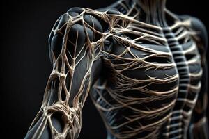 robotic human cyborg skeleton illustration photo